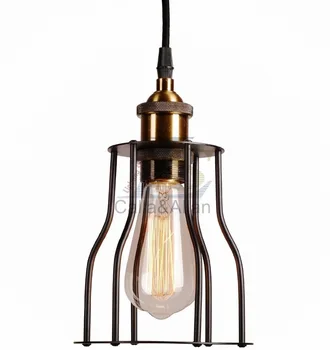 Industrial vintage pendant light loft style metal cage lampshade hanging pendant lighting fixture E27 fitting
Industrial vintage pendant light loft style metal cage lampshade hanging pendant lighting fixture E27 fitting