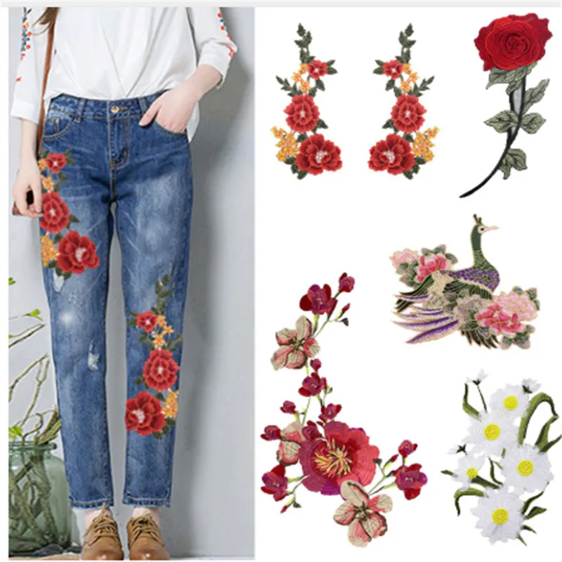 Chinese Style Beautiful Rose Flowers Peach Blossom Embroidery Patch Sew On Patches for Clothing appliqued Decoration
Chinese Style Beautiful Rose Flowers Peach Blossom Embroidery Patch Sew On Patches for Clothing appliqued Decoration