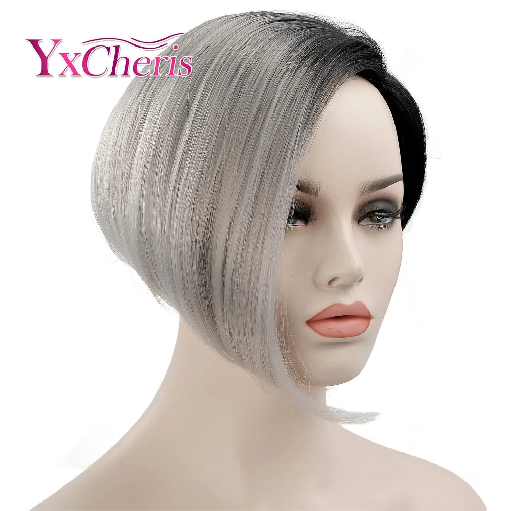 Short Black Wigs For Women Ombre Grey Hair Wigs Female Heat Resistant Fiber Synthetic Cosplay Wig With Dark Roots
Short Black Wigs For Women Ombre Grey Hair Wigs Female Heat Resistant Fiber Synthetic Cosplay Wig With Dark Roots