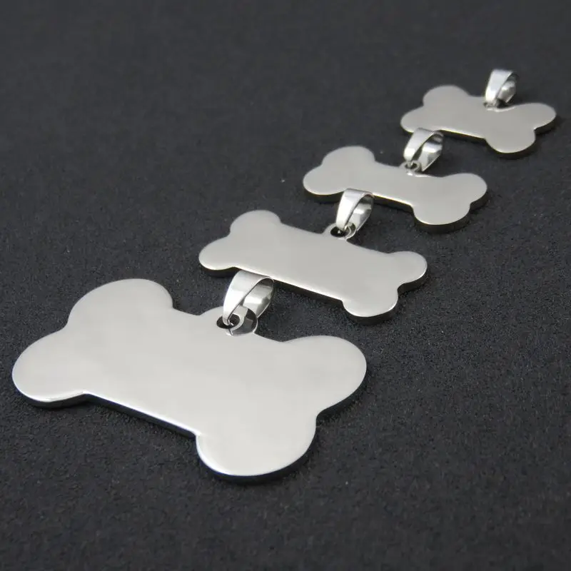 Silver Color Blank High Polished Stainless Steel Dogtags Necklace Pendant, Dog Bone Jewelry Findings, DIY Logo Jewellery
Silver Color Blank High Polished Stainless Steel Dogtags Necklace Pendant, Dog Bone Jewelry Findings, DIY Logo Jewellery