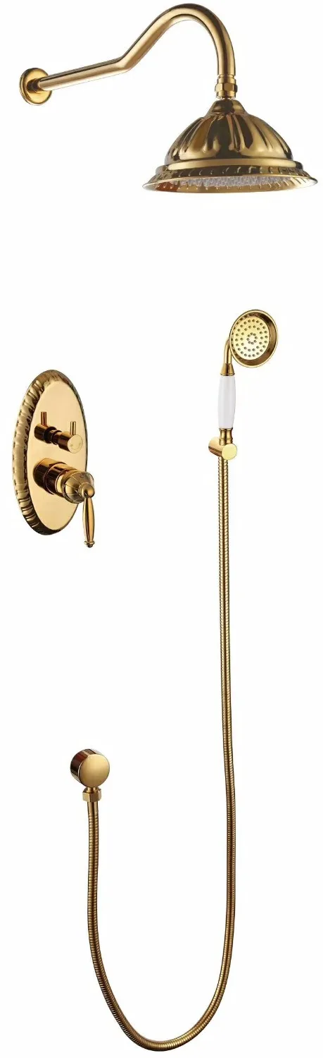 Free shipping Gold color Wall mounted classic rainfall shower tub faucet New luxury style
Free shipping Gold color Wall mounted classic rainfall shower tub faucet New luxury style