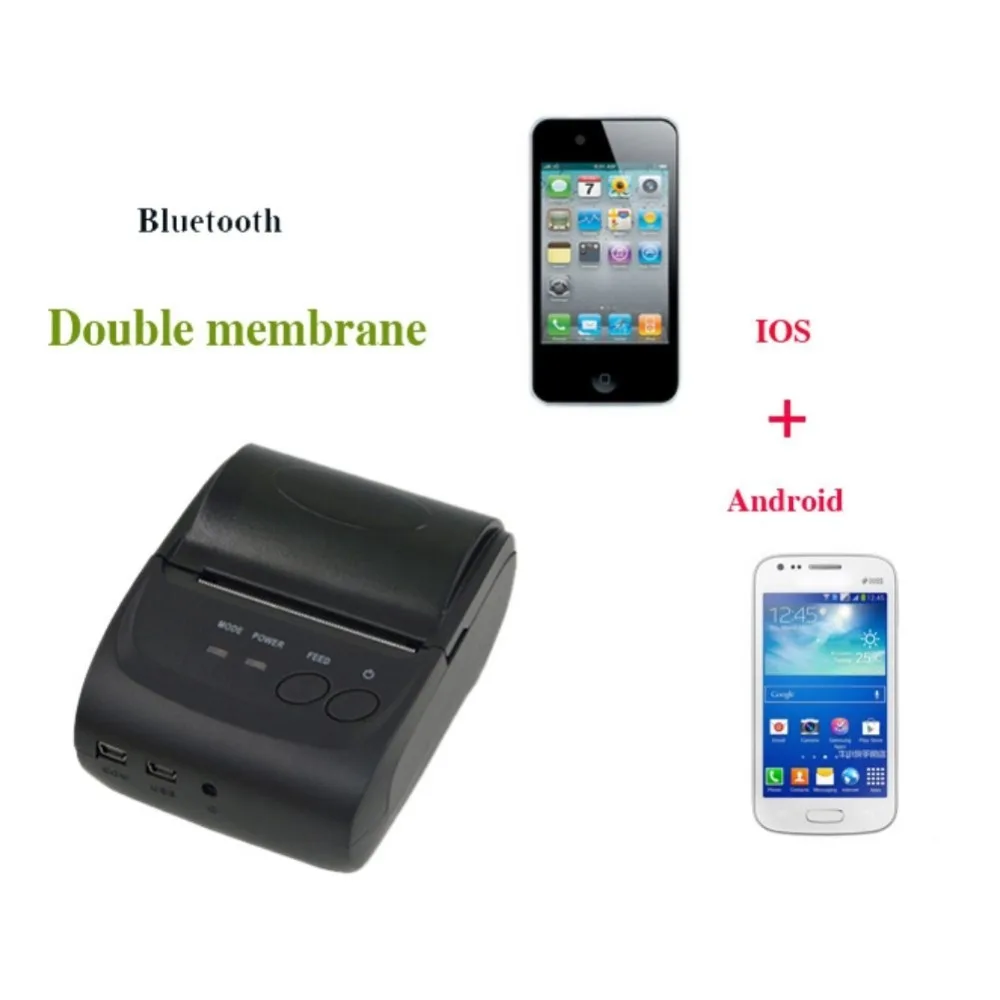 Mini Bluetooth Printer Thermal Receipt Printer POS Thermal Receipt Printer Support For IOS Android Windows 58mm Pocket Printer
Mini Bluetooth Printer Thermal Receipt Printer POS Thermal Receipt Printer Support For IOS Android Windows 58mm Pocket Printer