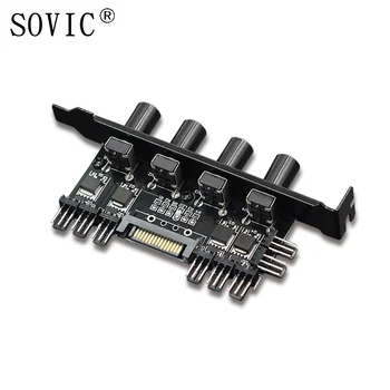 PC 8 Channels Fan Hub 4 knob Cooling Fan Speed Controller For CPU Case HDD VGA PWM Fan PCI Bracket Power By 12V Fan Control
PC 8 Channels Fan Hub 4 knob Cooling Fan Speed Controller For CPU Case HDD VGA PWM Fan PCI Bracket Power By 12V Fan Control