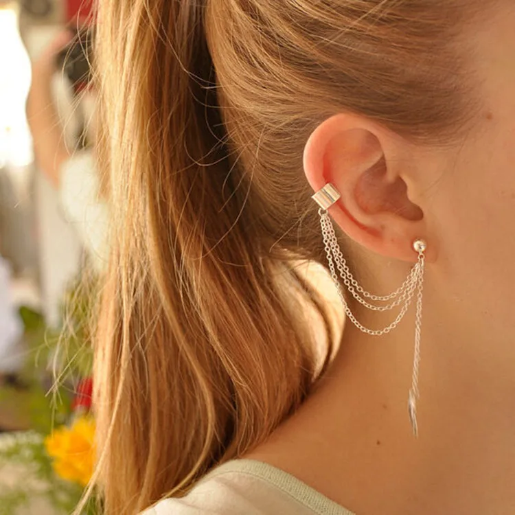 (1pcs) 2016 Foreign Trade New Jewelry Metal Leaves Wild Personality Tassel Ear Ear Clip Female Factory Direct (single Price)
(1pcs) 2016 Foreign Trade New Jewelry Metal Leaves Wild Personality Tassel Ear Ear Clip Female Factory Direct (single Price)