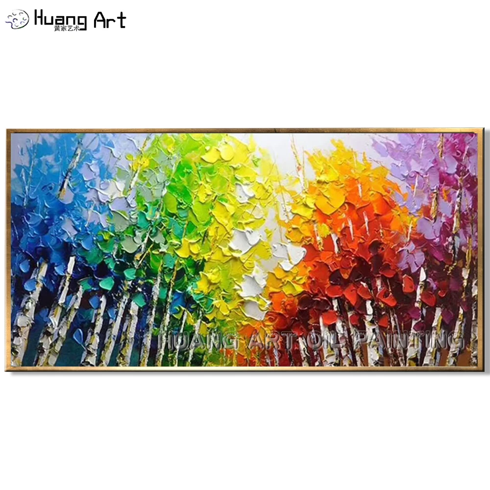 Wholesale Hand-painted Colorful Knife Landscape Oil Painting on Canvas for Decor Modern Abstract Tree Landscape Wall Painting
Wholesale Hand-painted Colorful Knife Landscape Oil Painting on Canvas for Decor Modern Abstract Tree Landscape Wall Painting