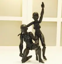 black color human model male /female Joint can move for art free shipping 
black color human model male /female Joint can move for art free shipping