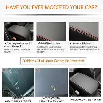 Central Armrest Box Protective Leather Cover For VW Golf 7 MK7 2013-2019 
Central Armrest Box Protective Leather Cover For VW Golf 7 MK7 2013-2019