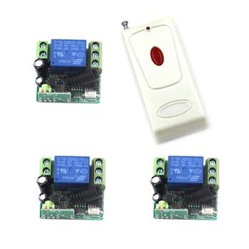 DC 12V 10A 1 CH Wireless Remote Control Switch Power Switch System 12V RF Transmitter & 3 Receivers SKU: 5552
DC 12V 10A 1 CH Wireless Remote Control Switch Power Switch System 12V RF Transmitter & 3 Receivers SKU: 5552