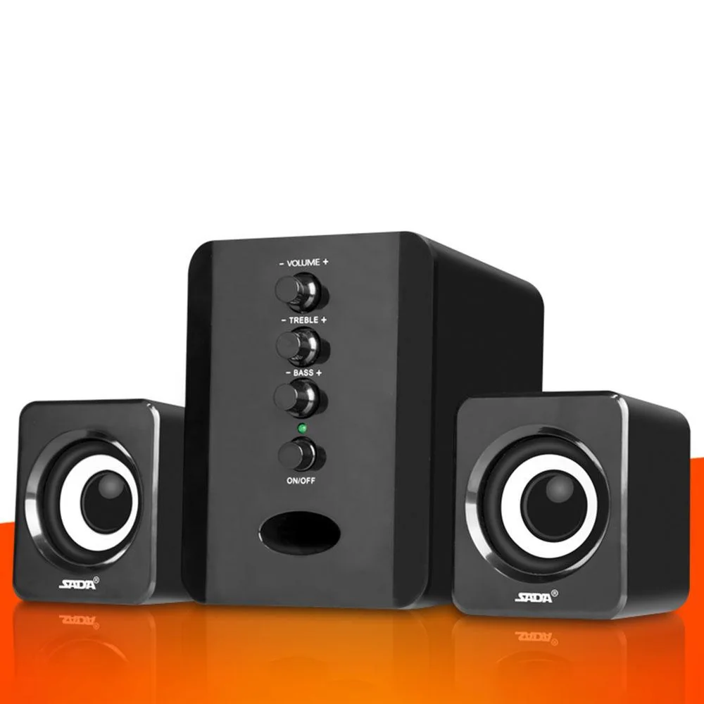 SADA D-202 USB Wired Combination Speakers Computer Speakers Bass Stereo Music Player Subwoofer Sound Box for PC Smart Phones
SADA D-202 USB Wired Combination Speakers Computer Speakers Bass Stereo Music Player Subwoofer Sound Box for PC Smart Phones