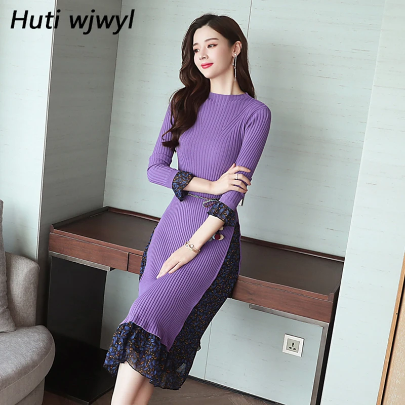 2019 Autumn Winter New Plus Size Black Knitted Midi Dresses Women Elegant Korean Bodycon Sexy Dress Party Long Sleeve Vestidos
2019 Autumn Winter New Plus Size Black Knitted Midi Dresses Women Elegant Korean Bodycon Sexy Dress Party Long Sleeve Vestidos