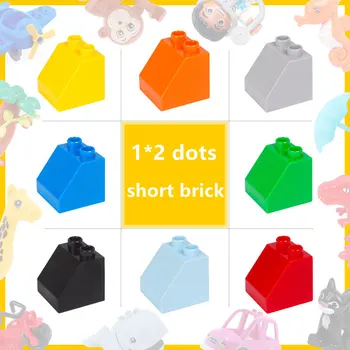 1*2 dots bevel face Short brick Compatible DuploINGlys Building Blocks Parts toy for Kids
1*2 dots bevel face Short brick Compatible DuploINGlys Building Blocks Parts toy for Kids