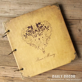 High quality vintage diy handmade Heart-shaped leather cover photo album wedding foto album lover's scrapbook / scrapbooking
High quality vintage diy handmade Heart-shaped leather cover photo album wedding foto album lover's scrapbook / scrapbooking