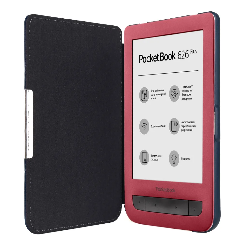 PU leather folio magnetic case cover for pocketbook touch lux 3 626 plus 6'' ereader ebook case+screen protector
PU leather folio magnetic case cover for pocketbook touch lux 3 626 plus 6'' ereader ebook case+screen protector