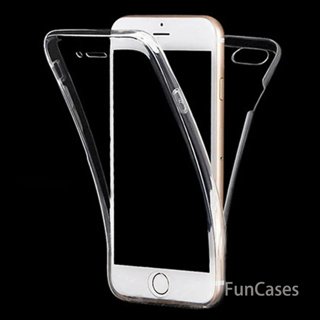 Мягкий чехол для телефона iPhone 6 S 7 8 Plus X 10 XR XS Max 5S 5 s 5SE силиконовый прозрачный 360