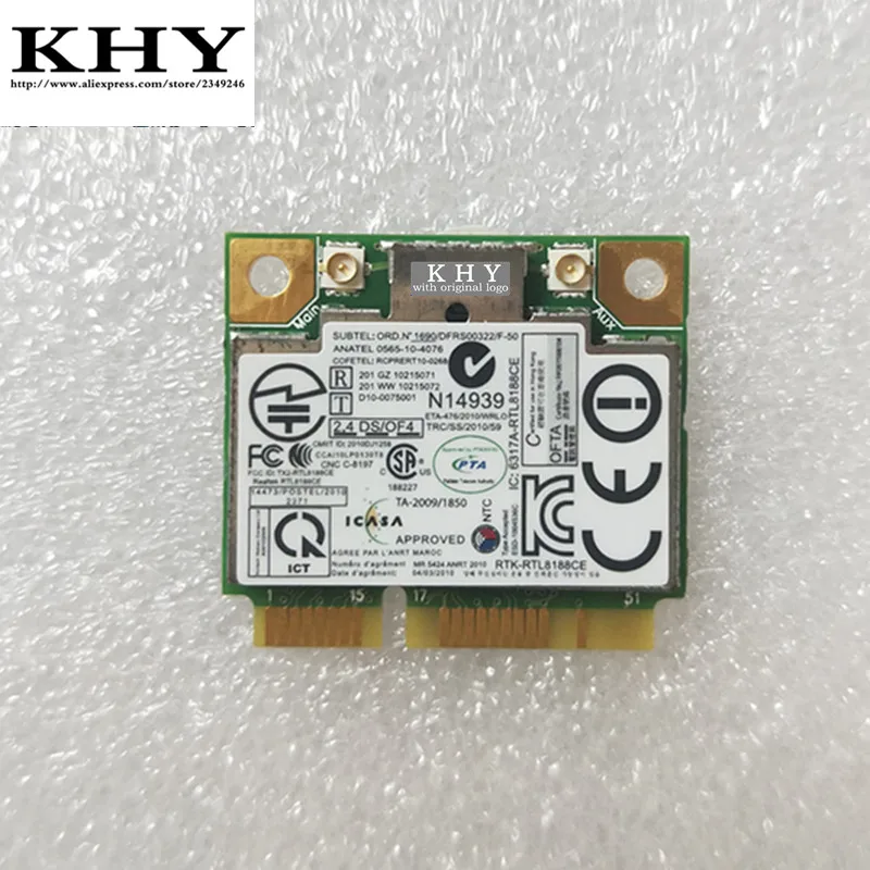 Original RTL8188CE Wireless card For ThinkPad X120e X130e E120 E125 E220s E320 E325 E420 E425 E435 E520 E525 E530 E535 60Y3247
Original RTL8188CE Wireless card For ThinkPad X120e X130e E120 E125 E220s E320 E325 E420 E425 E435 E520 E525 E530 E535 60Y3247