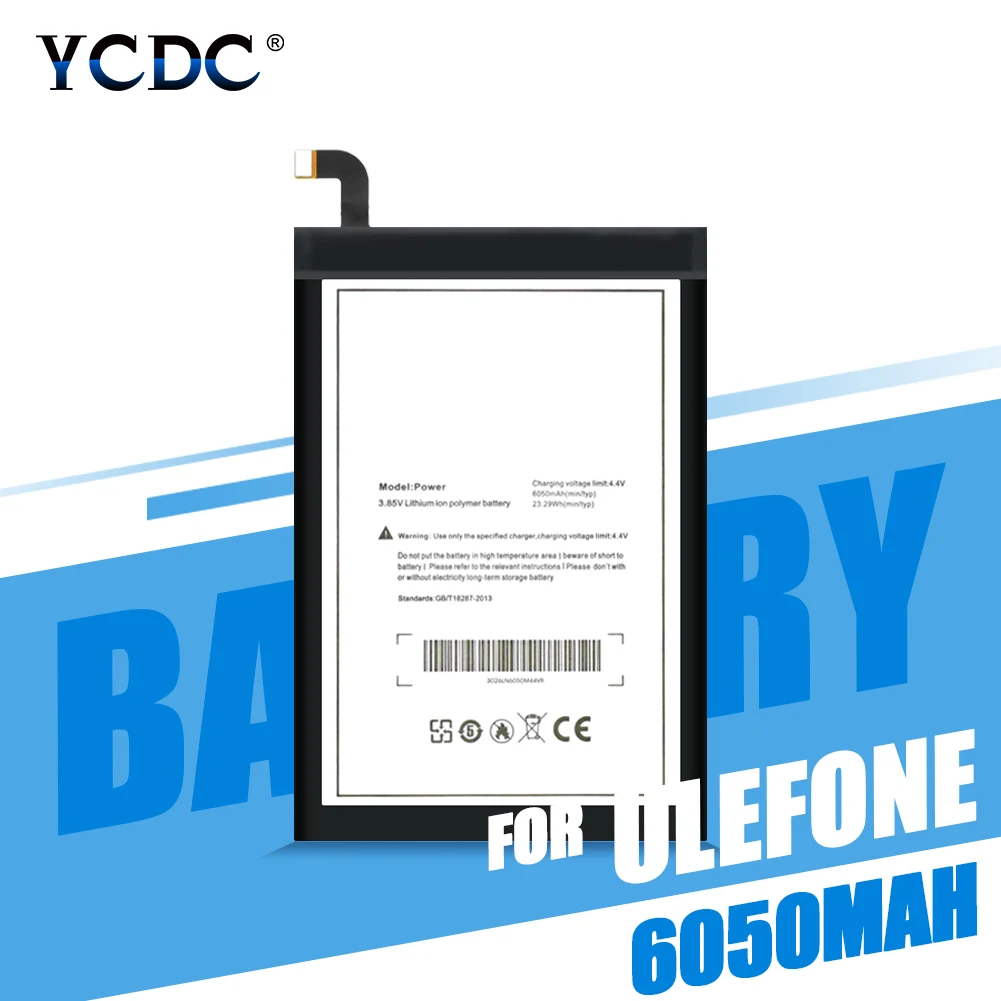 Large Capacity 6050mAh Phone Battery Replacement For Ulefone Power DOOGEE T6 DOOGEE T6 Pro Homtom HT6 Oukitel K6000 Mobile Phone
Large Capacity 6050mAh Phone Battery Replacement For Ulefone Power DOOGEE T6 DOOGEE T6 Pro Homtom HT6 Oukitel K6000 Mobile Phone