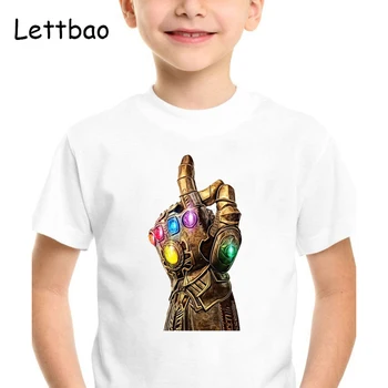 2019 Kids Gauntlet Thanos Avengers Villa Cartoon Design T Shirt Boys/Girls Short Sleeve Tops Kids Children Cute T-Shirt
2019 Kids Gauntlet Thanos Avengers Villa Cartoon Design T Shirt Boys/Girls Short Sleeve Tops Kids Children Cute T-Shirt