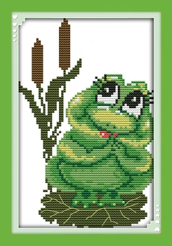 Joy sunday animal style Green frog cross stitch kits stamped pattern for beginners easy and quickly
Joy sunday animal style Green frog cross stitch kits stamped pattern for beginners easy and quickly