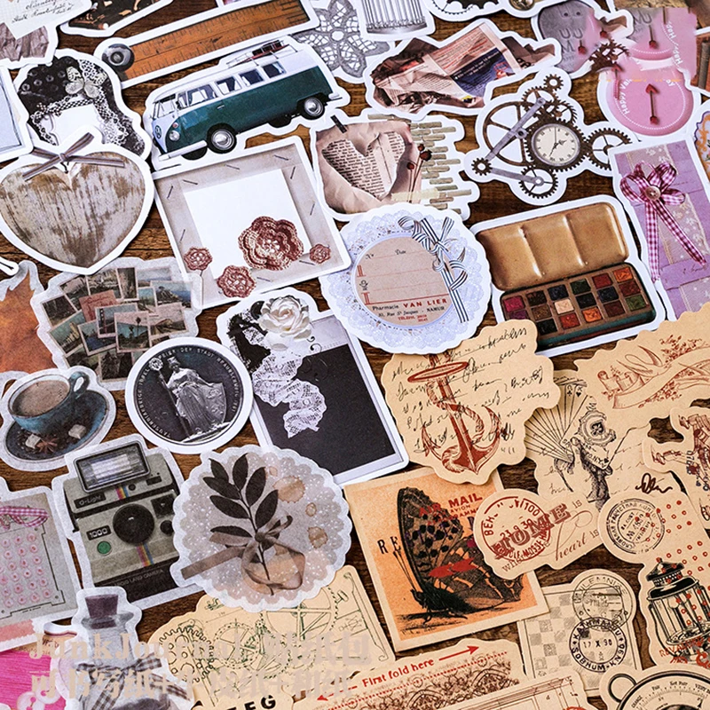 45Pcs/pack Vintage Kraft Paper Diary Journal Stickers Flakes DIY Notepad Handmade Scrapbook Stickers Decorative Adhesive Labels
45Pcs/pack Vintage Kraft Paper Diary Journal Stickers Flakes DIY Notepad Handmade Scrapbook Stickers Decorative Adhesive Labels