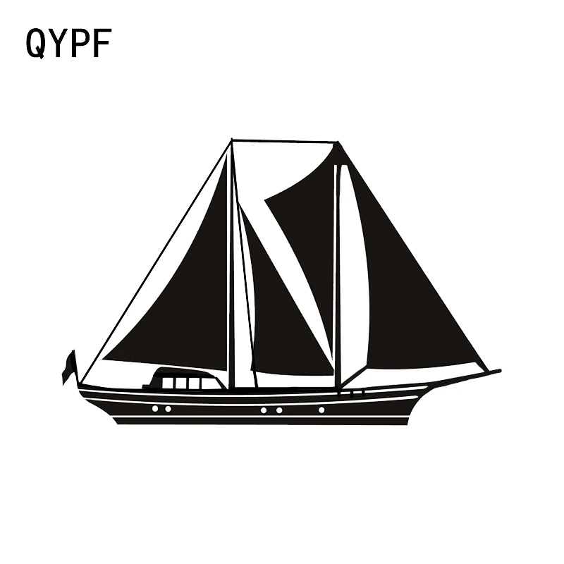 QYPF 15 1*9 9 см Модный Корабль Парусник океан парусный спорт Виниловая наклейка для