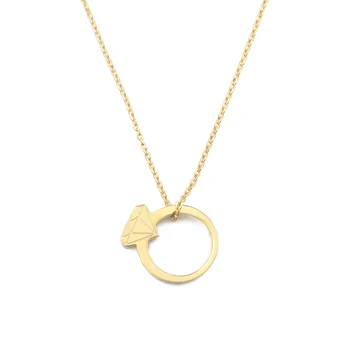 10PCS Gold Color Anillo Diamante Necklace for Women Clavicle Choker Stainless Steel Chain Rhombus Statement Wedding Body Jewelry
10PCS Gold Color Anillo Diamante Necklace for Women Clavicle Choker Stainless Steel Chain Rhombus Statement Wedding Body Jewelry