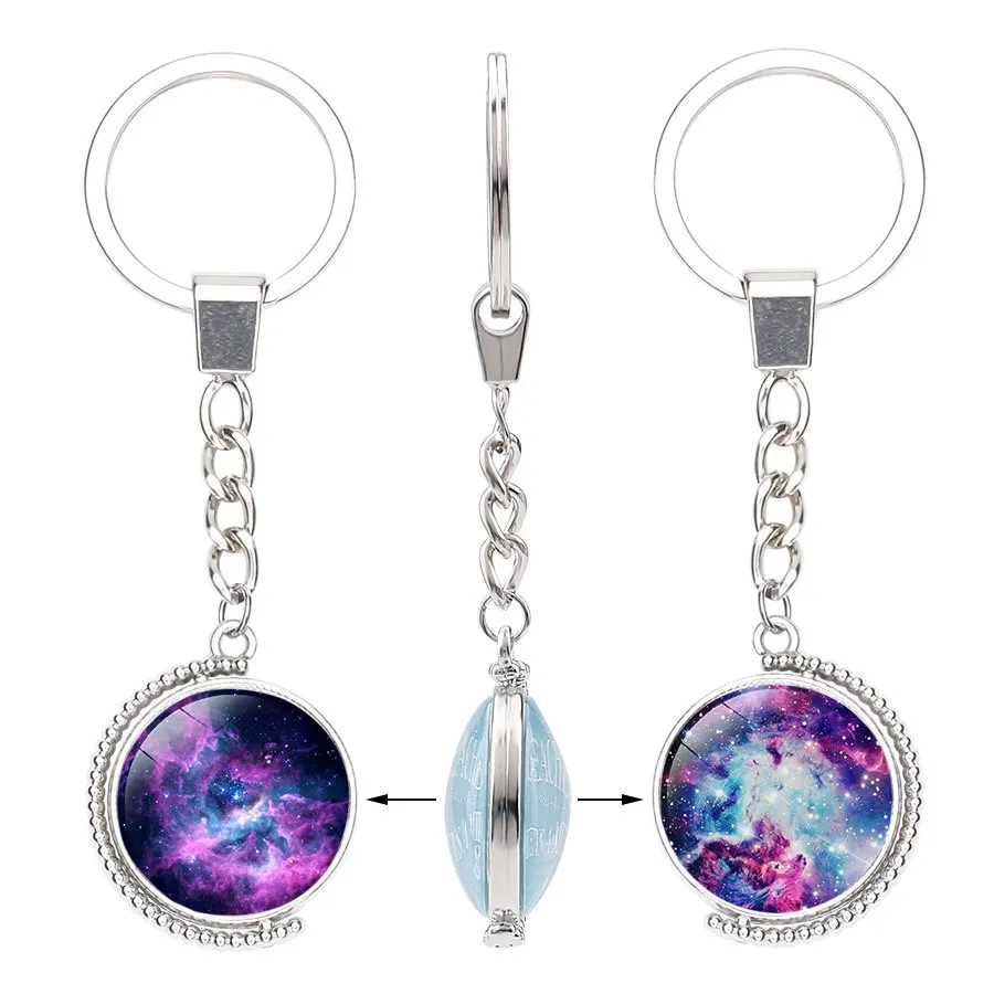 Double Side Glass Galaxy Moon Pattern Key Chain Women Swivel Bag Fashion Accessories Car Key Ring For Men YS2-060
Double Side Glass Galaxy Moon Pattern Key Chain Women Swivel Bag Fashion Accessories Car Key Ring For Men YS2-060