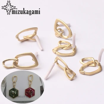 Zinc Alloy Golden Metal Geometric Chain Shape Base Earrings Connector 6pcs/lot For DIY Drop Earrings Making Jewelry Accessories
Zinc Alloy Golden Metal Geometric Chain Shape Base Earrings Connector 6pcs/lot For DIY Drop Earrings Making Jewelry Accessories