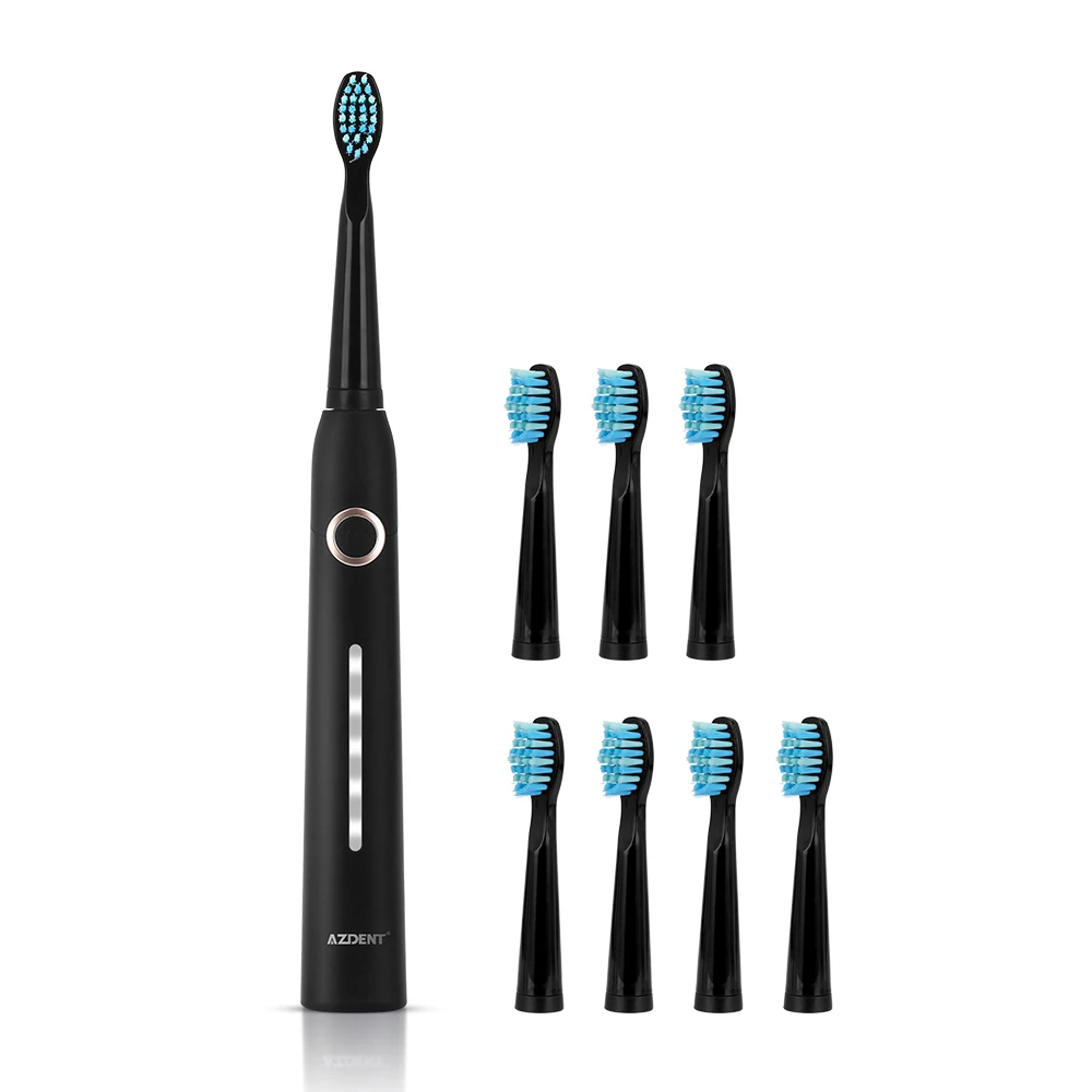 AZDENT Sonic Electric Toothbrush Three Soft DuPont Brush Heads Five Modes USB Charging with 8 Heads Teeth Whitening
AZDENT Sonic Electric Toothbrush Three Soft DuPont Brush Heads Five Modes USB Charging with 8 Heads Teeth Whitening