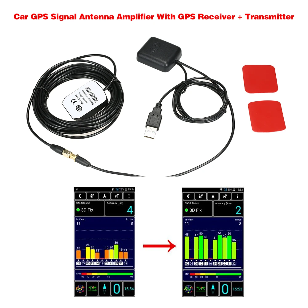 Car GPS Signal Antenna Amplifier Booster with GPS Receiver + Transmitter 30DB for Phone Navigator
Car GPS Signal Antenna Amplifier Booster with GPS Receiver + Transmitter 30DB for Phone Navigator