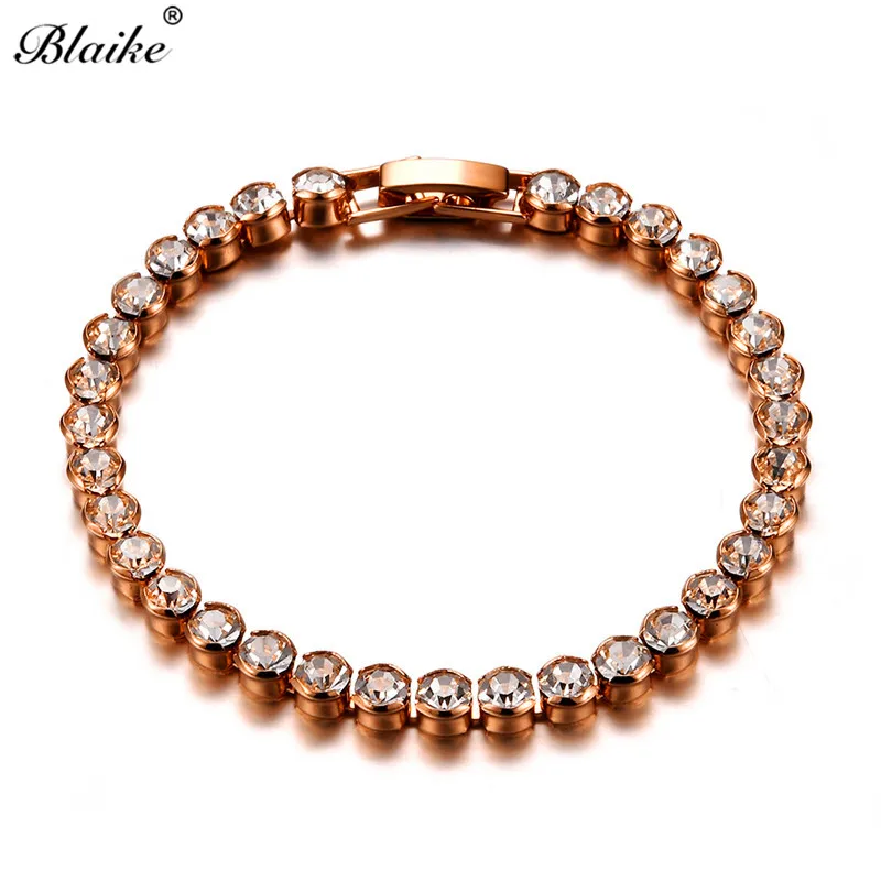 Blaike 4MM White AAA Crystal Gold/Silver Filled Bracelets For Women Fashion Rhinestone Bracelet Wedding Party Engagement Jewelry
Blaike 4MM White AAA Crystal Gold/Silver Filled Bracelets For Women Fashion Rhinestone Bracelet Wedding Party Engagement Jewelry