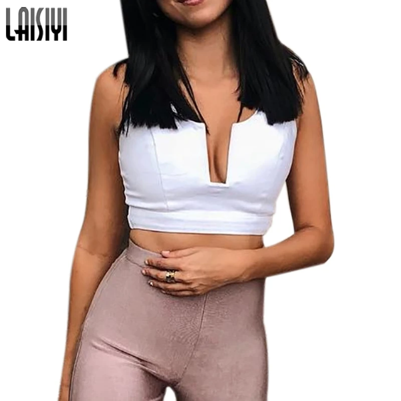 LAISIYI Women Sexy Low Cut V Neck White Tank Tops Slim Sleeveless Basic Crop Top Summer Solid Camisoles Vests Femme ASVE20709
LAISIYI Women Sexy Low Cut V Neck White Tank Tops Slim Sleeveless Basic Crop Top Summer Solid Camisoles Vests Femme ASVE20709