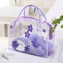 Fashion Transparent PVC Cosmetic Bag Flower Portable Waterproof Makeup Tool Storage Ladies Bag Makeup Organizer 
Fashion Transparent PVC Cosmetic Bag Flower Portable Waterproof Makeup Tool Storage Ladies Bag Makeup Organizer