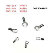 300/1000pcs Ring bare cord end terminals Electrical crimp terminal naked wire connector RNB1.25-3~RNB2-5 wiring cable ferrules
300/1000pcs Ring bare cord end terminals Electrical crimp terminal naked wire connector RNB1.25-3~RNB2-5 wiring cable ferrules