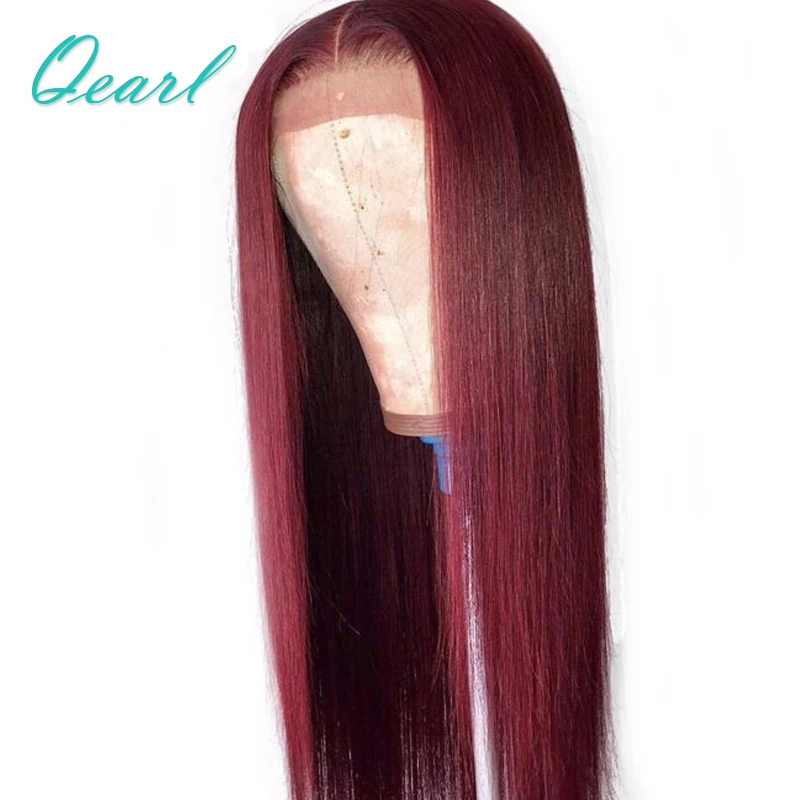Pre Plucked 13*4/13x6 Lace Frontal Human Hair Wigs 99j Burgundy Brazilian Remy Hair Silky Straight Wig with Baby Hair Qearl Hair 
Pre Plucked 13*4/13x6 Lace Frontal Human Hair Wigs 99j Burgundy Brazilian Remy Hair Silky Straight Wig with Baby Hair Qearl Hair