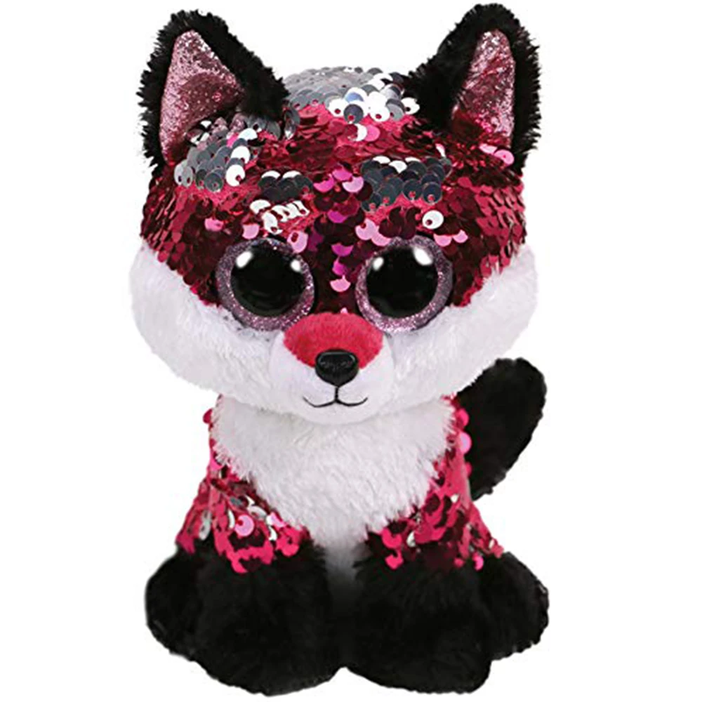 Pyoopeo Ty Sequins Flippables 6" 15cm Jewel the fox Plush Regular Big-eyed Stuffed Animal Collection Doll Toy with Heart Tag
Pyoopeo Ty Sequins Flippables 6" 15cm Jewel the fox Plush Regular Big-eyed Stuffed Animal Collection Doll Toy with Heart Tag