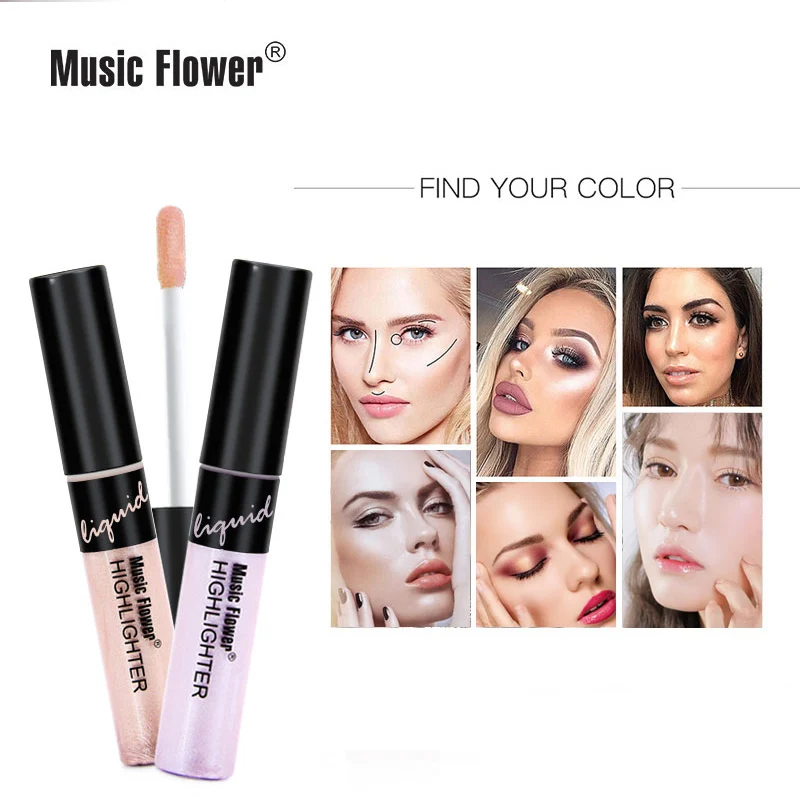 Music Flower Pearl Shine Liquid Highlighter Contouring Makeup Face Brightener Concealer Primer Bronze Face Glow Women Cosmetics
Music Flower Pearl Shine Liquid Highlighter Contouring Makeup Face Brightener Concealer Primer Bronze Face Glow Women Cosmetics