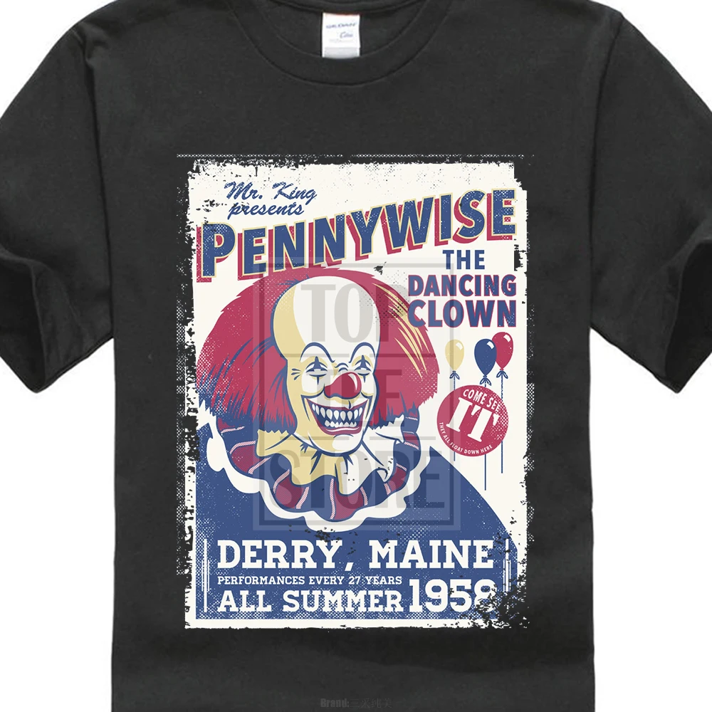 2017 Newest Creative The Dancing Clown Pennywise 3D Print Men's 100% Cotton Short Sleeve Tee High Quality O-Neck T Shirts
2017 Newest Creative The Dancing Clown Pennywise 3D Print Men's 100% Cotton Short Sleeve Tee High Quality O-Neck T Shirts
