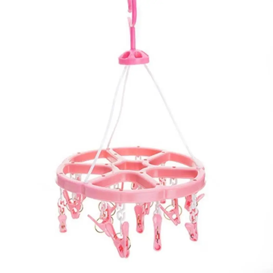 360 Degree Rotate Round Clothes Hanger Suitable for travel and home use. Rack Socks Clips Home 15 Laundry
360 Degree Rotate Round Clothes Hanger Suitable for travel and home use. Rack Socks Clips Home 15 Laundry