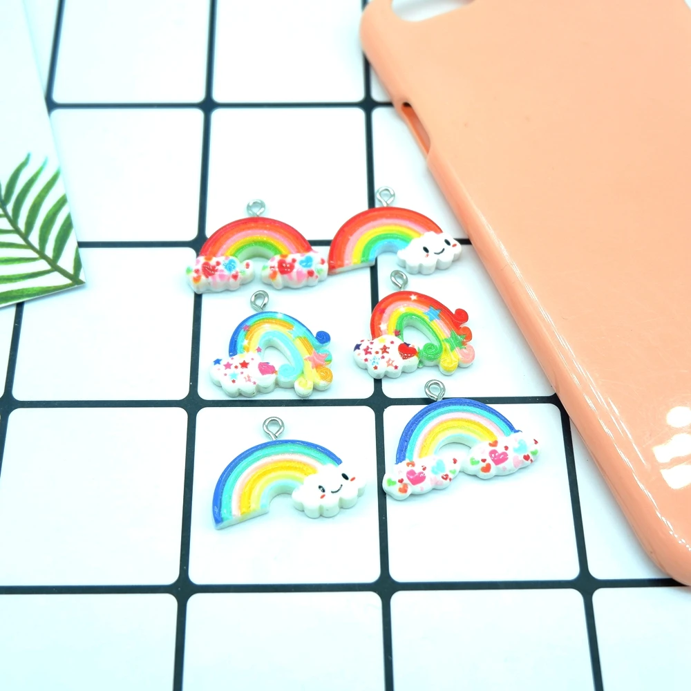 Colorful Rainbow Charms Pendants for DIY decoration bracelets necklace earring key chain Jewelry Making
Colorful Rainbow Charms Pendants for DIY decoration bracelets necklace earring key chain Jewelry Making