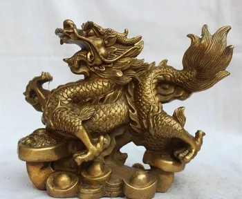 YM 321 8" China Chinese Folk Feng shui Brass Lucky Zodiac Year Dragon Wealth Statue
YM 321 8" China Chinese Folk Feng shui Brass Lucky Zodiac Year Dragon Wealth Statue