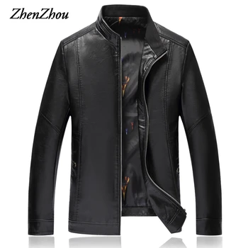 XL-8XL Solid Leather Jacket Men's Coat 2019 Fashion Casual Autumn Winter Jacket For Men Leather Jackets Stand Collar Top Quality
XL-8XL Solid Leather Jacket Men's Coat 2019 Fashion Casual Autumn Winter Jacket For Men Leather Jackets Stand Collar Top Quality