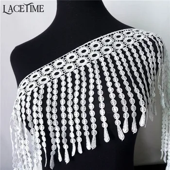 New 5 Yards Polyester White Fringe Lace Trim Hollowed Out Crochet Dangling Tassel Lace Fabric Trim
New 5 Yards Polyester White Fringe Lace Trim Hollowed Out Crochet Dangling Tassel Lace Fabric Trim