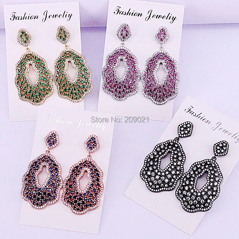 4Pair New Charming Handcrafted Crystal Women Jewelry Earrings,Fashion CZ Micro Pave Cubic Zirconia Dangle Earrings
4Pair New Charming Handcrafted Crystal Women Jewelry Earrings,Fashion CZ Micro Pave Cubic Zirconia Dangle Earrings
