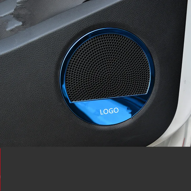 

Stainless Steel Interior Doors Loudspeaker Speaker Frame For Ford Kuga 2013 14 15 16 17 2018 AAA120