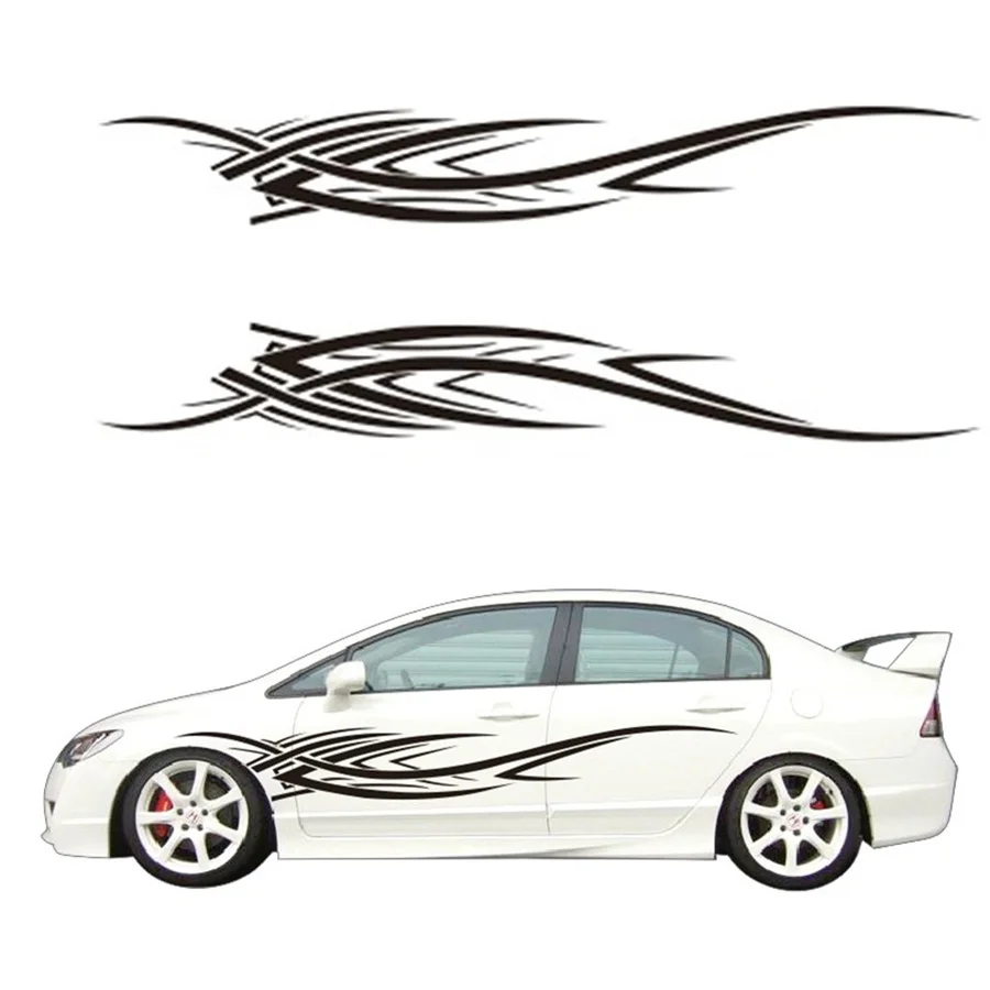 1Pair black Car SUV Vinyl Graphic Car Body Waistline flames Pentium DIY Decals Sticker Decoration Car-modeling
1Pair black Car SUV Vinyl Graphic Car Body Waistline flames Pentium DIY Decals Sticker Decoration Car-modeling