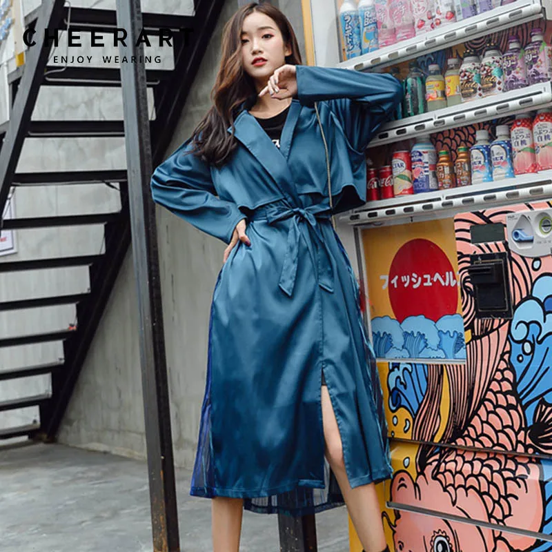 Cheerart High Street Green Long Trench Coat Women Pleated Tail Coat Ladies Belted Coats Patchwork Trench Windbreaker 2018
Cheerart High Street Green Long Trench Coat Women Pleated Tail Coat Ladies Belted Coats Patchwork Trench Windbreaker 2018