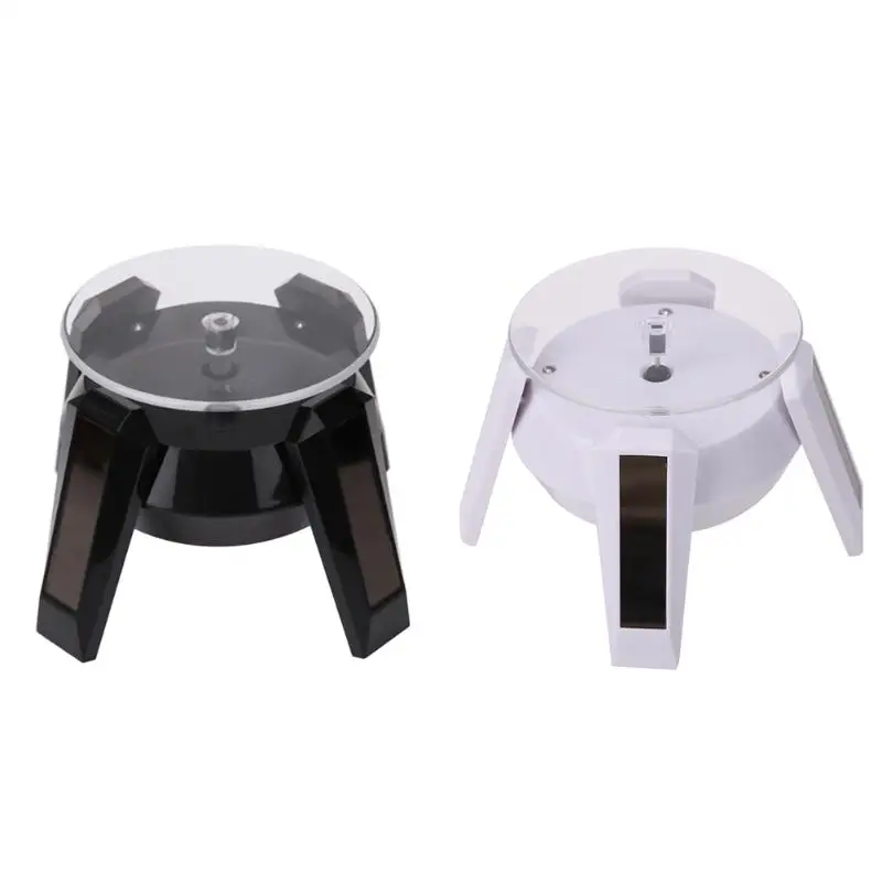 Solar Powered 360 Degree Jewelry Rotating Display Stand Turn Table LED Ligh Jewelry Tool Watch Ring Sunglasses Stand
Solar Powered 360 Degree Jewelry Rotating Display Stand Turn Table LED Ligh Jewelry Tool Watch Ring Sunglasses Stand