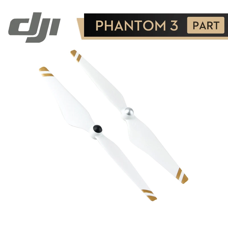 Самозатягивающиеся пропеллеры DJI Phantom 2 3 9450 белые с золотыми полосками для Phantom3