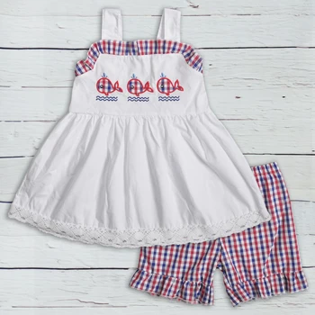 Summer Girls Clothes Woven Fabric Baby Clothing Embroidery Whale Sets Kids Remake Outfits Match Navy Boy Set 2GK903-1165-HY
Summer Girls Clothes Woven Fabric Baby Clothing Embroidery Whale Sets Kids Remake Outfits Match Navy Boy Set 2GK903-1165-HY