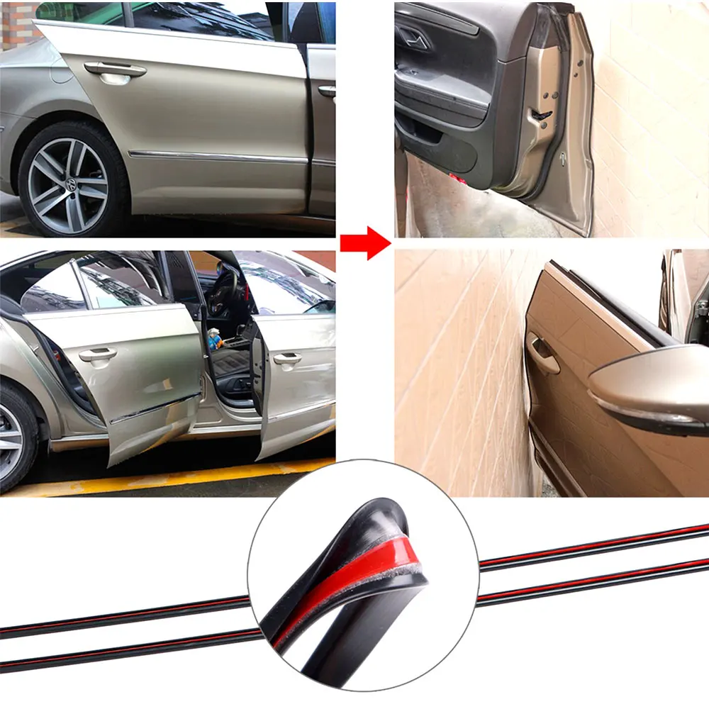 5m Car Anti Collision Side Door Edge Guard Car-Styling Rubber Bumper Protection Sticker Strip Auto Door Mouldings Decor Strips
5m Car Anti Collision Side Door Edge Guard Car-Styling Rubber Bumper Protection Sticker Strip Auto Door Mouldings Decor Strips
